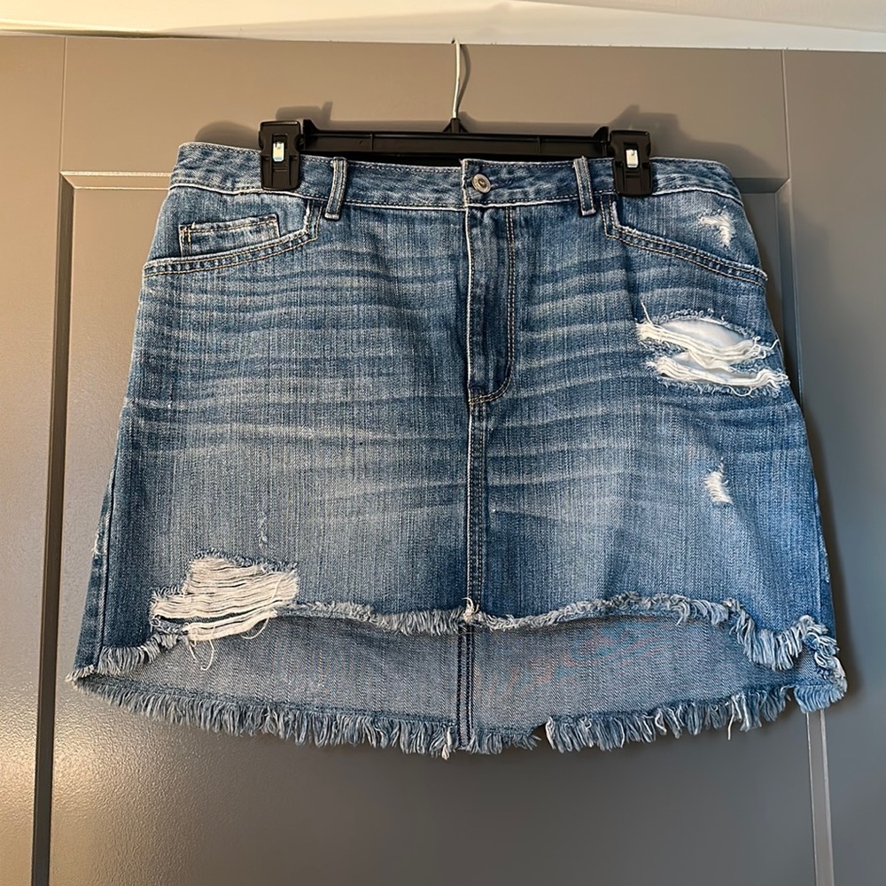 Hollister 5 pocket jean skirt